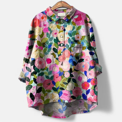 Bluse med Kreative Motiver