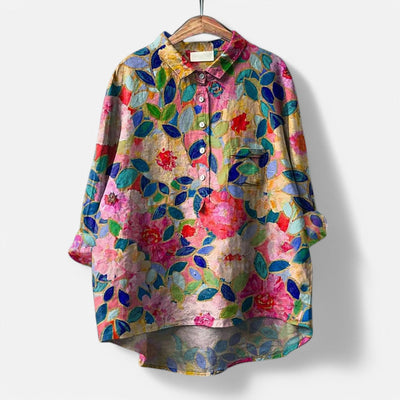 Bluse med Kreative Motiver