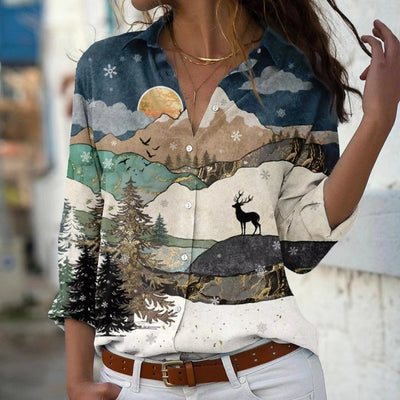 Stilfuld Kunstbluse