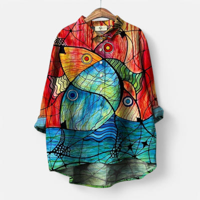 Elegant Kunstbluse