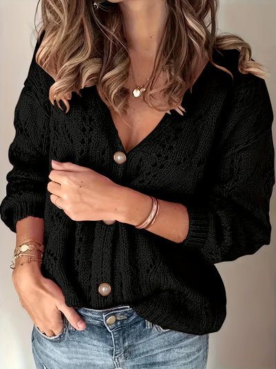 Frina | Knappet Strikket Cardigan
