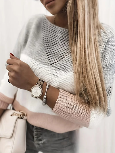 Hanna | Udsnitstrikpullover