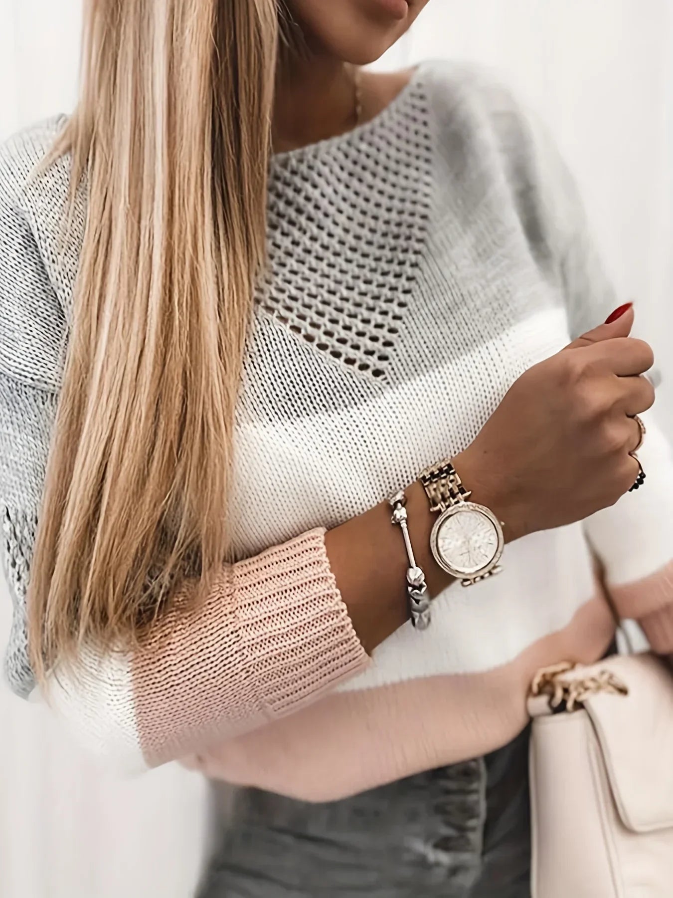 Hanna | Udsnitstrikpullover