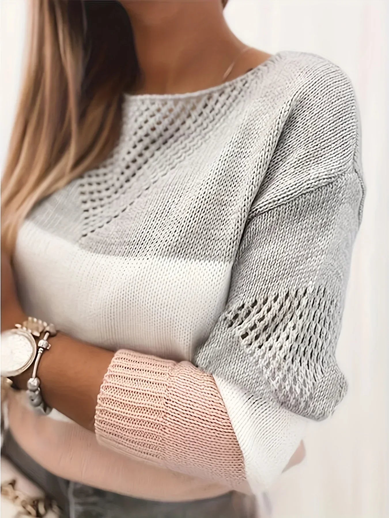Hanna | Udsnitstrikpullover