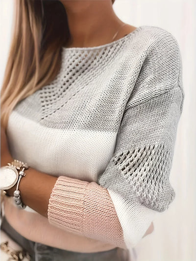Hanna | Udsnitstrikpullover