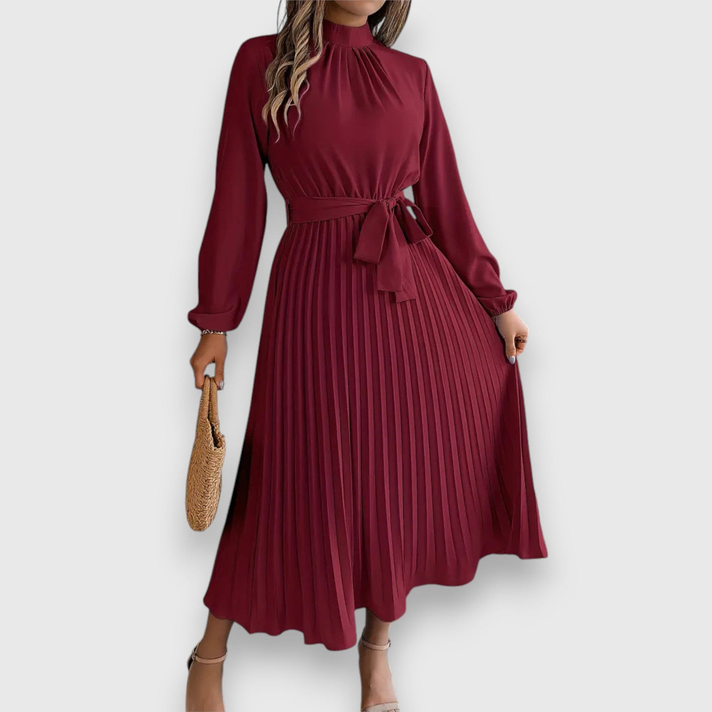 Isabella | Plisseret Midikjole